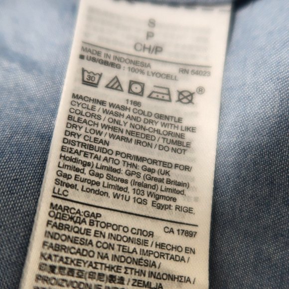 GAP Chambray Wrap Dress Size Small - Picture 12 of 12